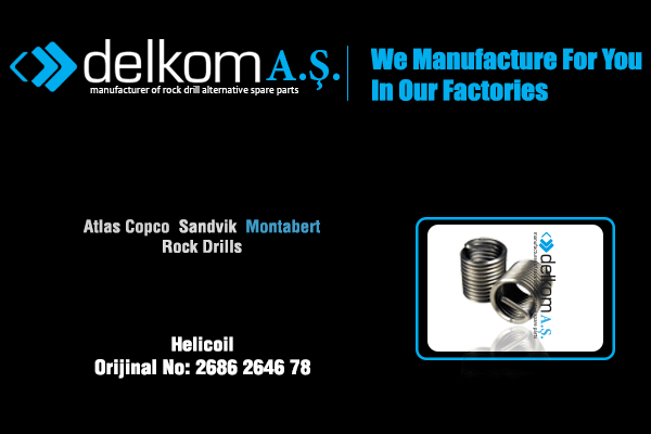 Saplama Helikoili Rock Drill Spare Parts