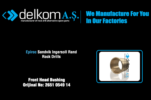 Rotasyon Yatağı Ön Rock Drill Spare Parts