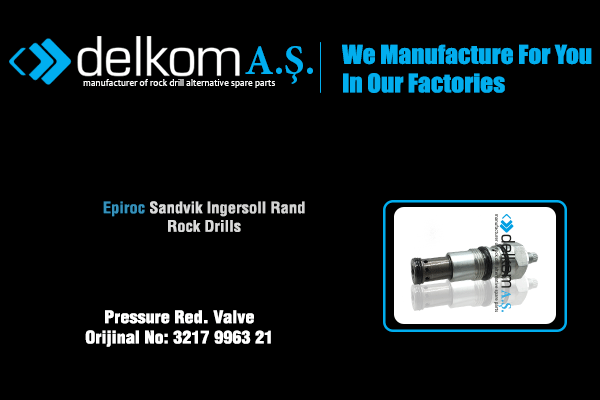 Hidrolik Valf Rock Drill Spare Parts