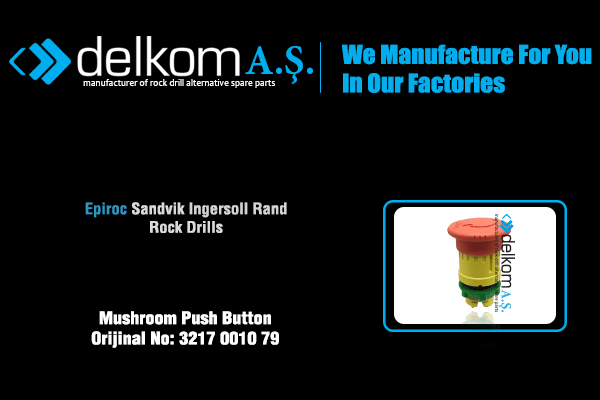 Acil Stop Butonu Rock Drill Spare Parts