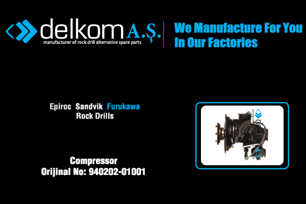 Kompresör Rock Drill Spare Parts