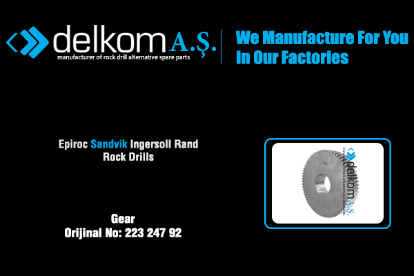 Kompresör Dişli Büyük Rock Drill Spare Parts