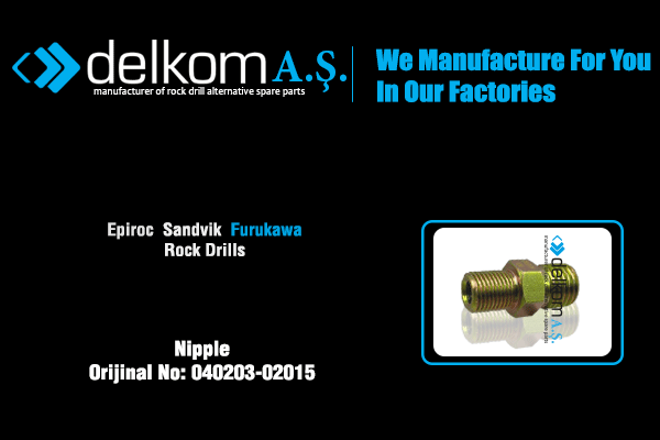 Yağ Emiş Filtre Nipeli Rock Drill Spare Parts