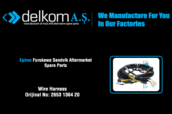Tesisat Kablosu Rock Drill Spare Parts