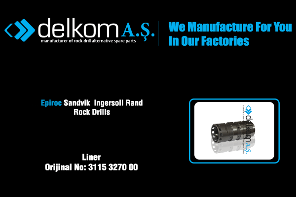 Silindir Ön Rock Drill Spare Parts