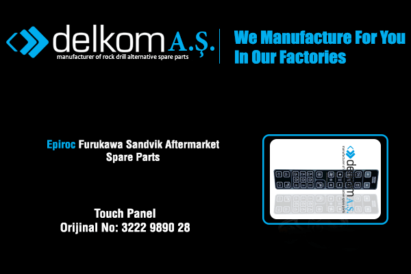 Kumanda Tuş Paneli Rock Drill Spare Parts