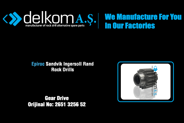 Hidromotor Dişlisi Rock Drill Spare Parts