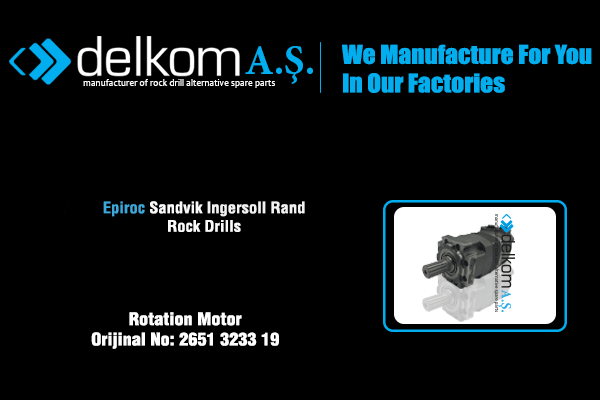 Hidromotor Rock Drill Spare Parts