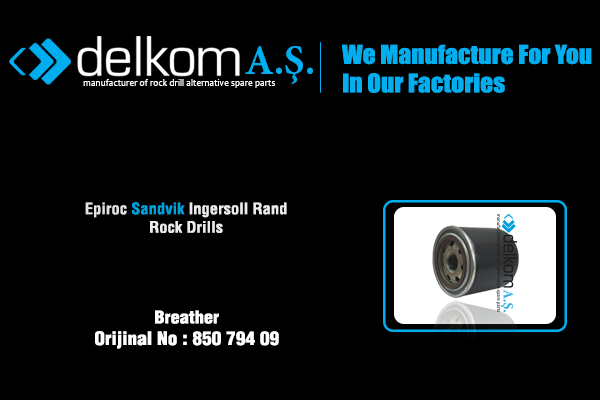 Tank Havalandırma Filtresi Rock Drill Spare Parts