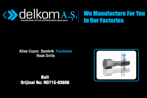 Arka Kapak Civatası Rock Drill Spare Parts