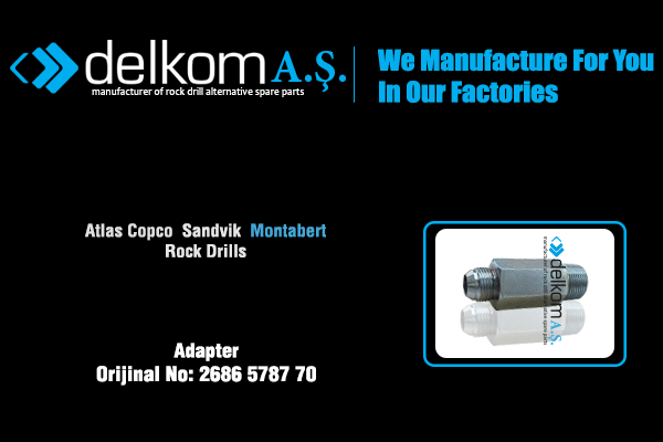 Darbe Giriş Adaptörü Rock Drill Spare Parts