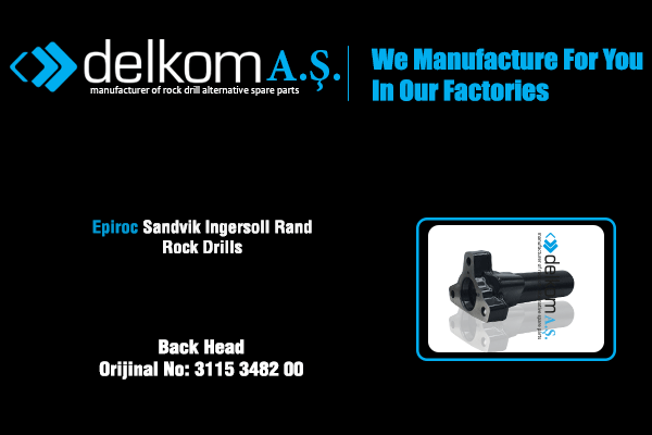 Tabanca Arka Kapağı Rock Drill Spare Parts