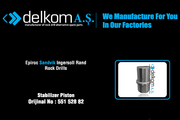 Damping Piston Rock Drill Spare Parts