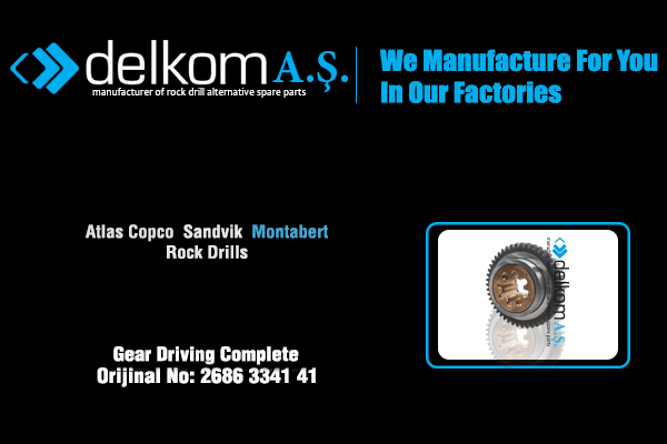 Rotasyon Dişli Kiti Rock Drill Spare Parts