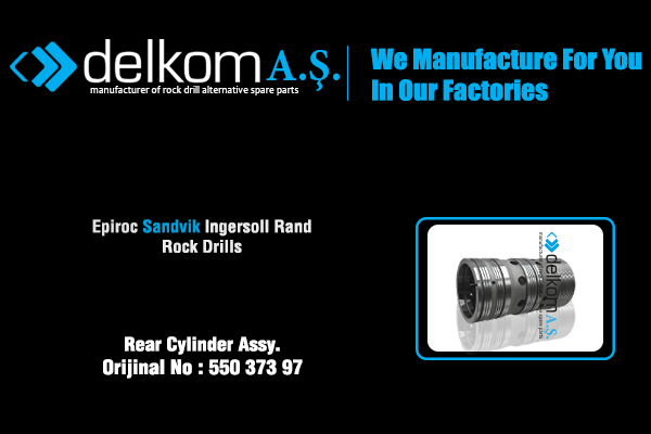 Silindir Arka Komple Rock Drill Spare Parts