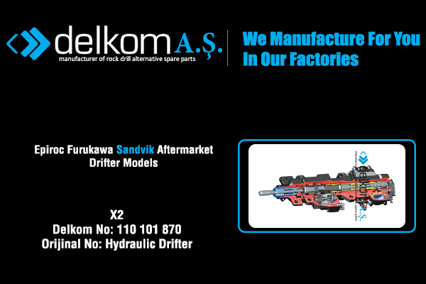 X2 Rock Drill Spare Parts