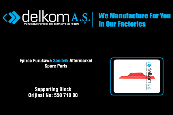 Kızak Dayama Braketi Rock Drill Spare Parts