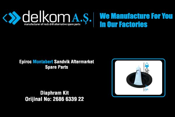 Akümülatör Diyaframı Yağ Rock Drill Spare Parts