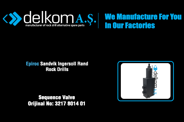 Sequence Valve Rock Drill Spare Parts