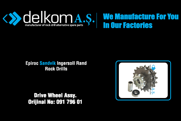 Drive Wheel Assy. Rock Drill Spare Parts